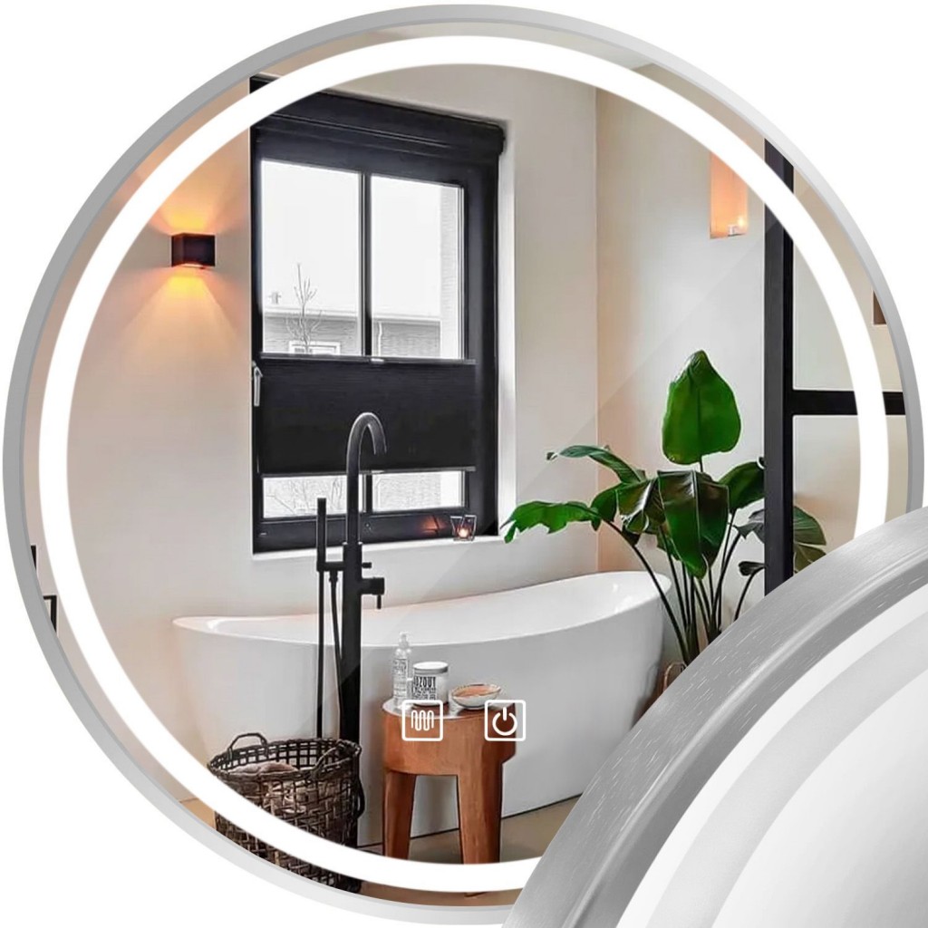 Tutumi Zrcadlo LED 70cm MMJ BRUSH SILVER HOM-06506