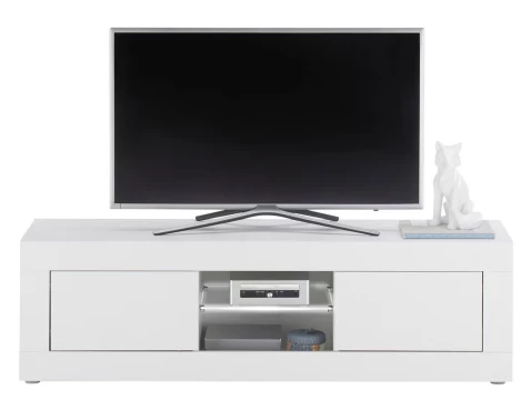 TV stolek s osvětlením Oakland 140 cm, bílý