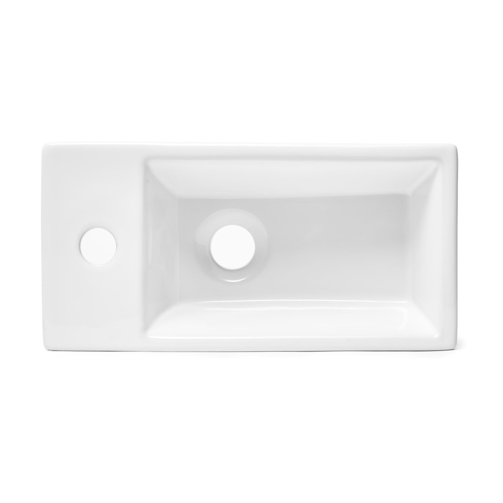 Umývátko SAT Brevis 40,5x20,5 cm otvor pro baterii vlevo SATBRE4020SL SATBRE4020SL