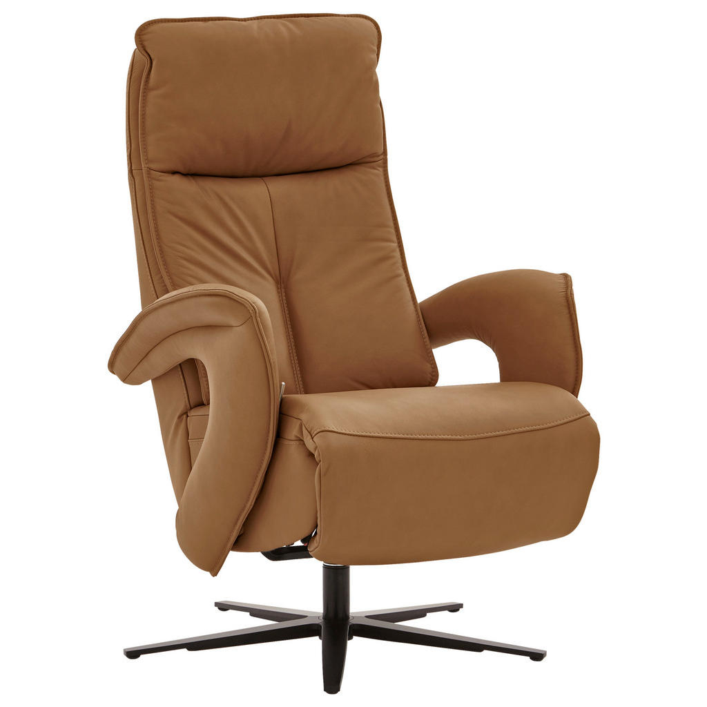Valdera RELAXAČNÍ KŘESLO, kůže, světle hnědá