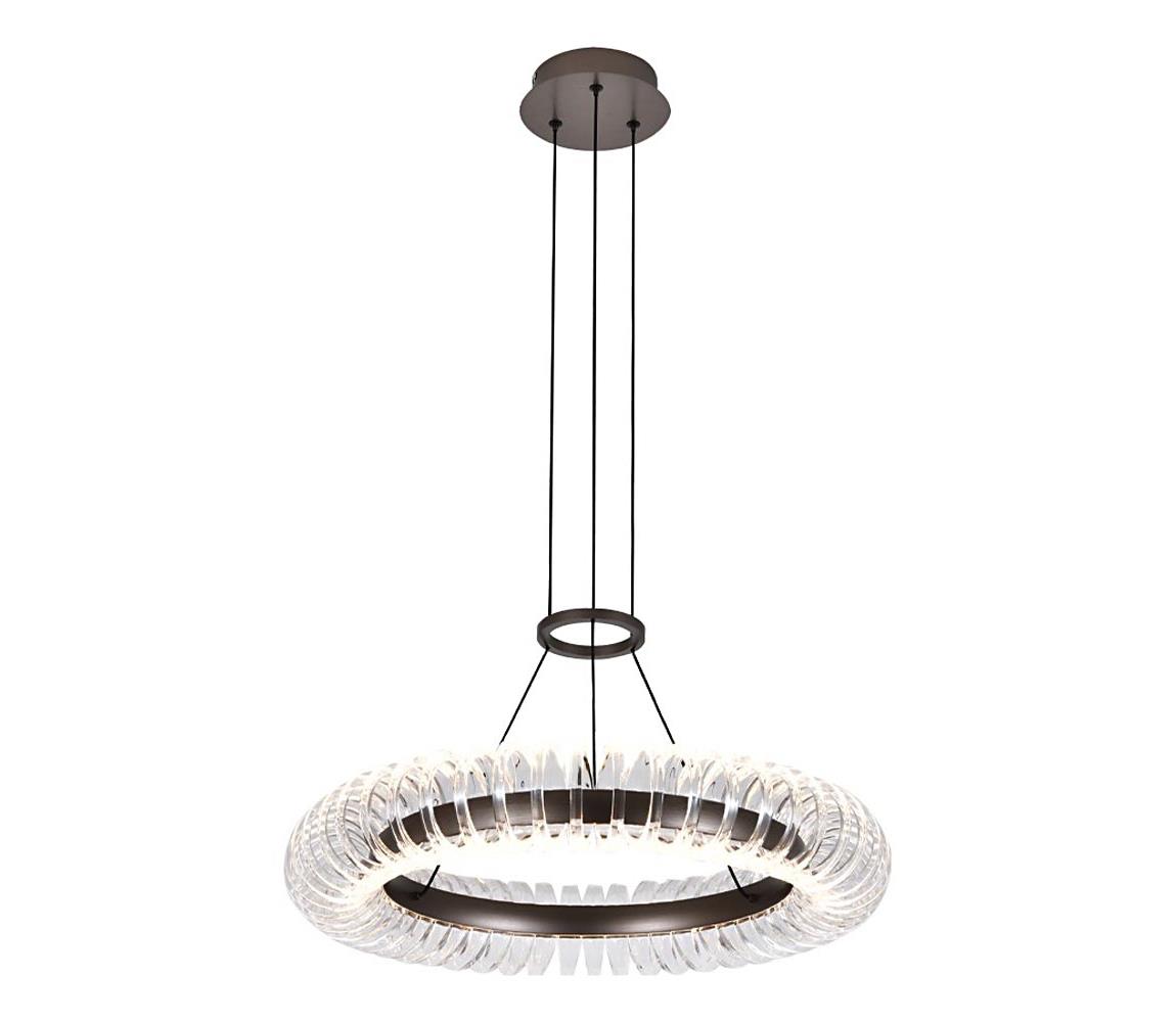 Viokef Lighting LED Lustr na lanku ALBA LED/39W/230V šedá/čirá 4337000