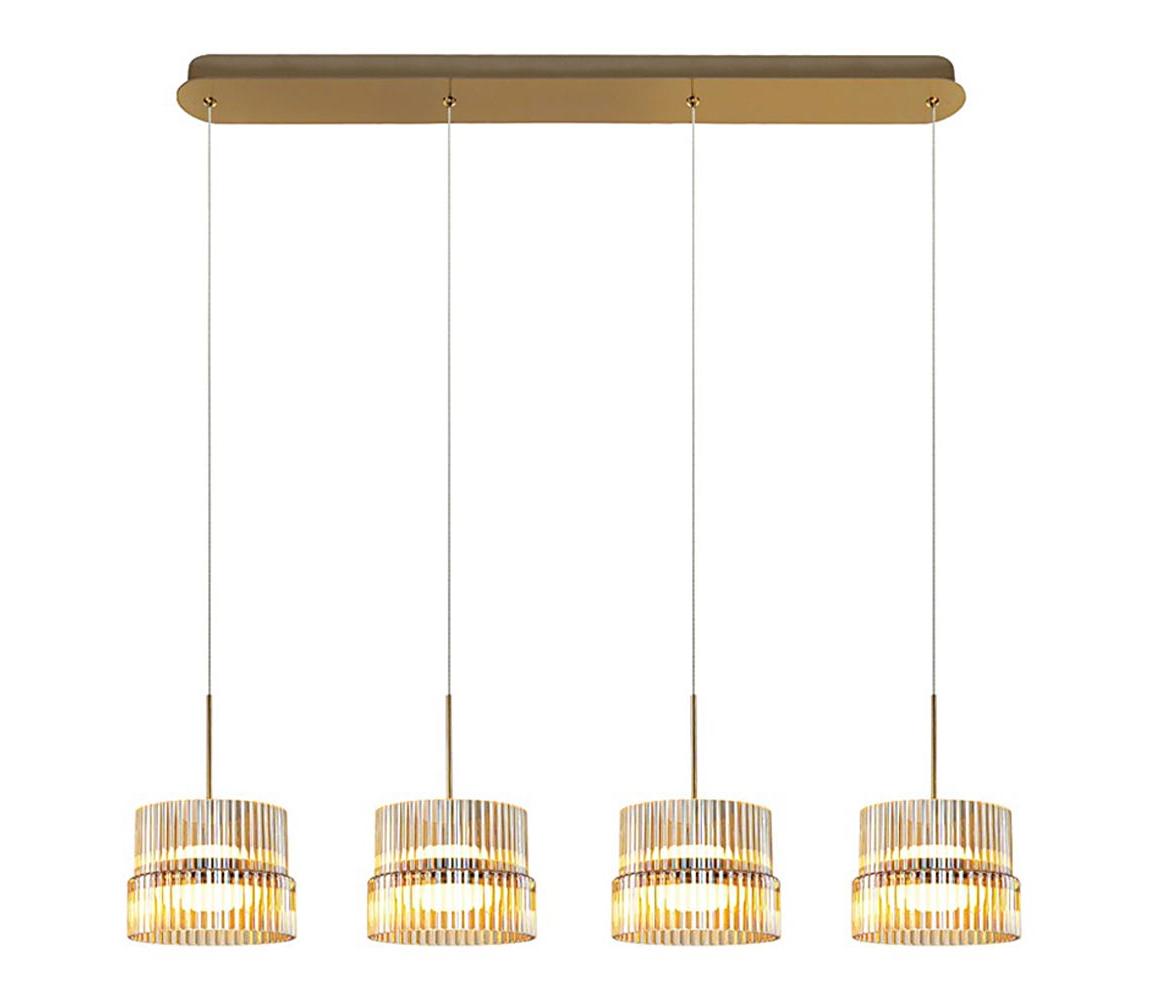 Viokef Lighting LED Lustr na lanku LUXE LED/46W/230V mosaz 4346400