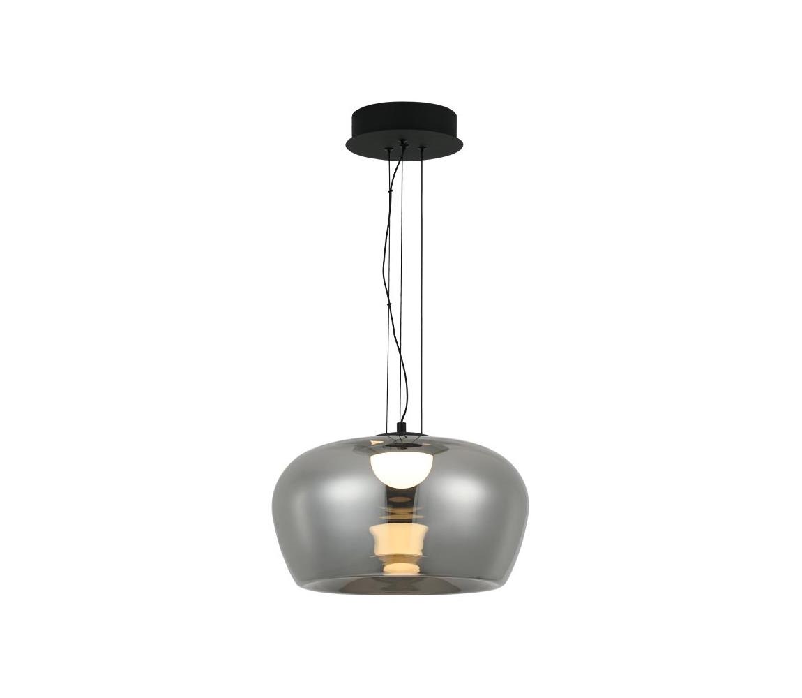Viokef Lighting LED Lustr na lanku NADIA LED/20W/230V kouřová/černá 4339000