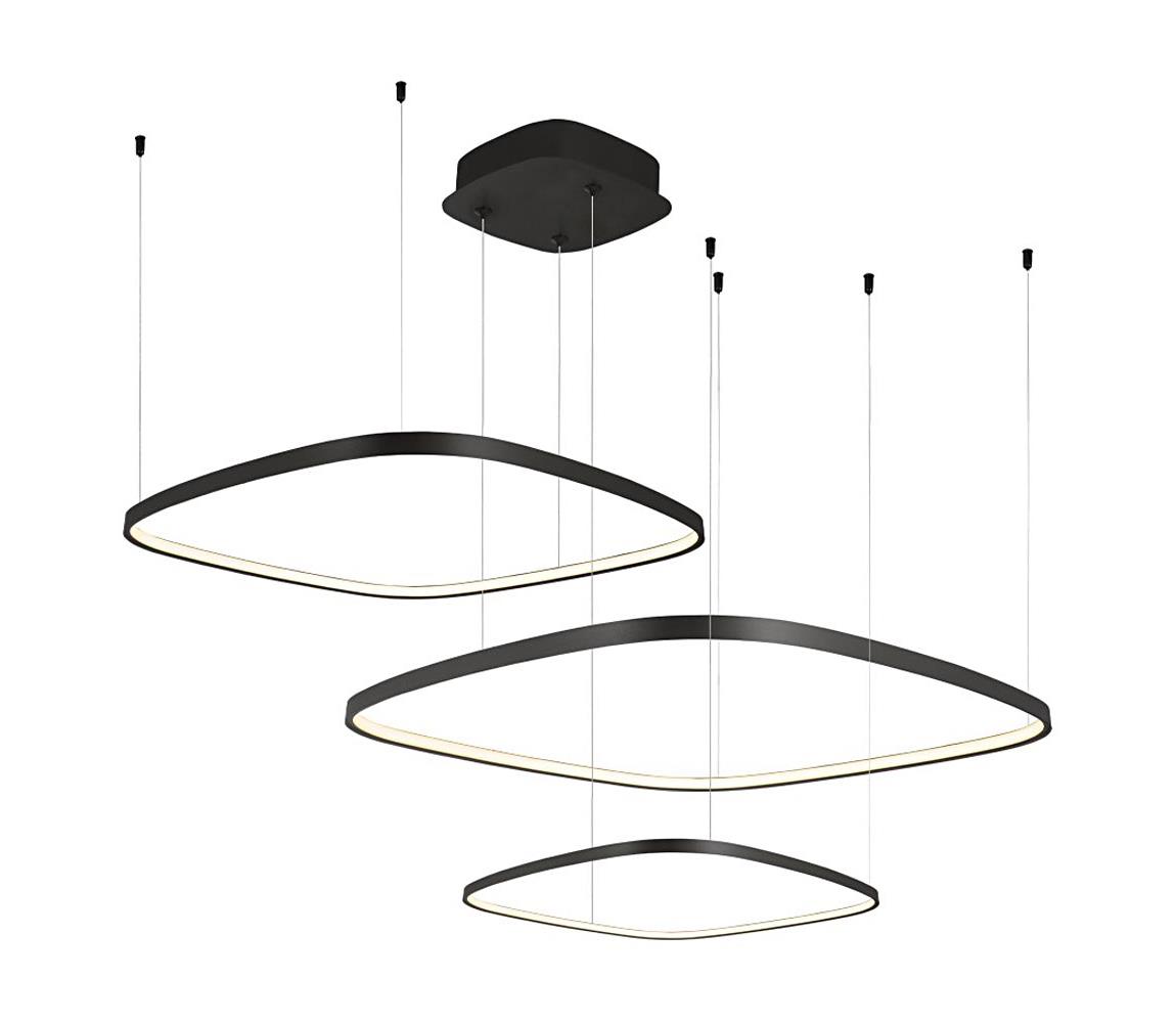 Viokef Lighting LED Stmívatelný lustr na lanku LORENZO LED/70W/230V 3000/4000/6000K černá + DO 4319400
