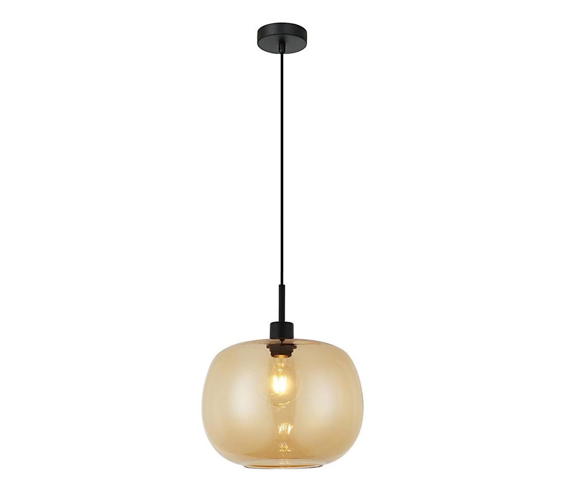Viokef Lighting Lustr na lanku ALAN 1xE27/40W/230V kouřová béžová/černá 4302901