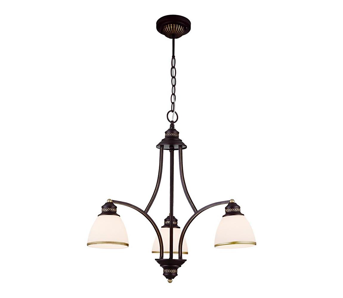 Viokef Lighting Lustr na lanku CLAIR 3xE27/60W/230V pr. 58 cm bronzová 4133600