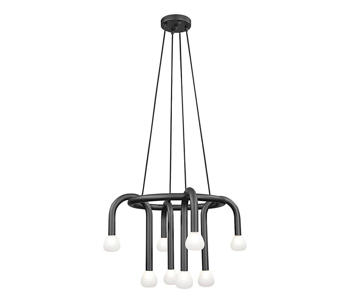 Viokef Lighting Lustr na lanku DELORI 8xG9/28W/230V černá 4324600