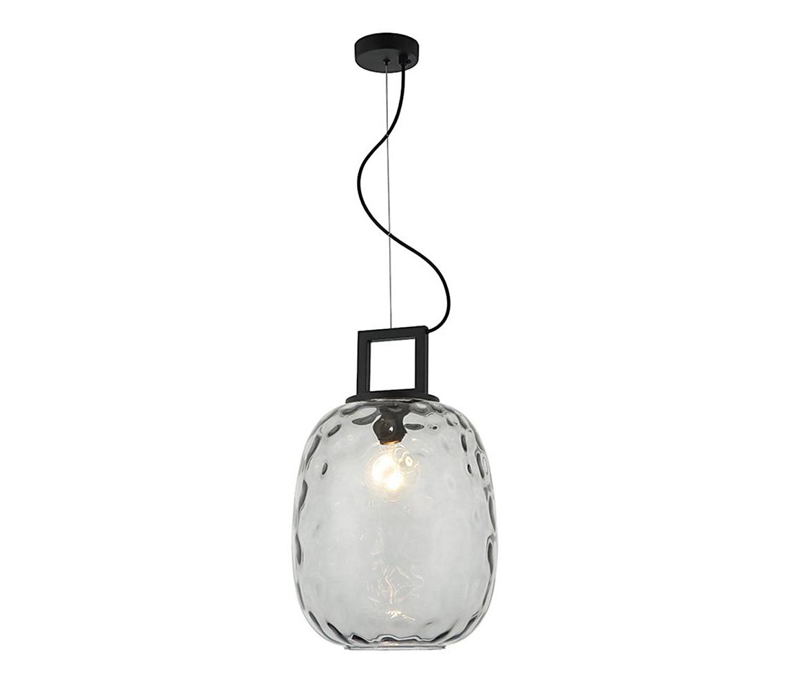 Viokef Lighting Lustr na lanku LUCY 1xE27/40W/230V kouřová černá 4302801