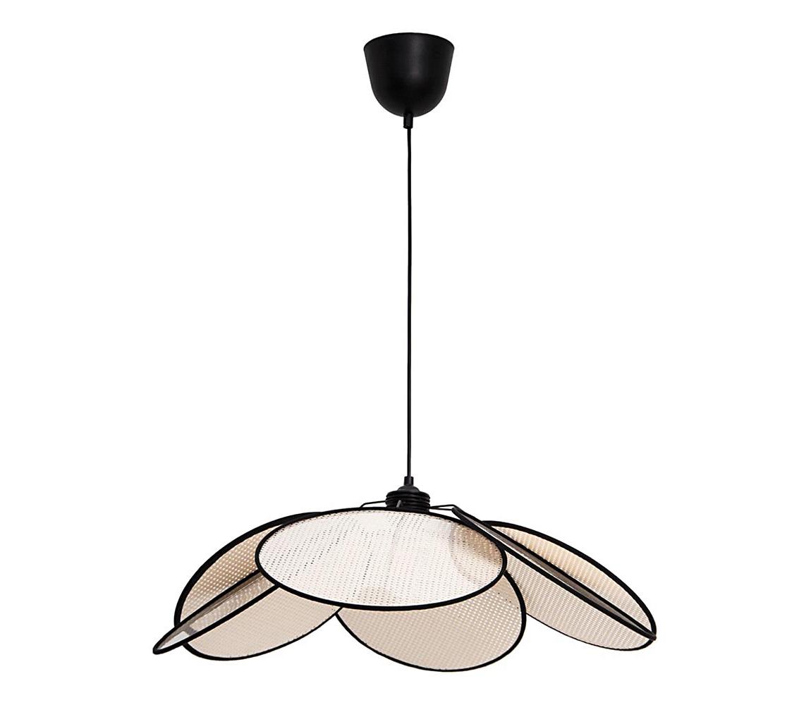 Viokef Lighting Lustr na lanku MARGARET 1xE27/40W/230V černá/béžová 4278800