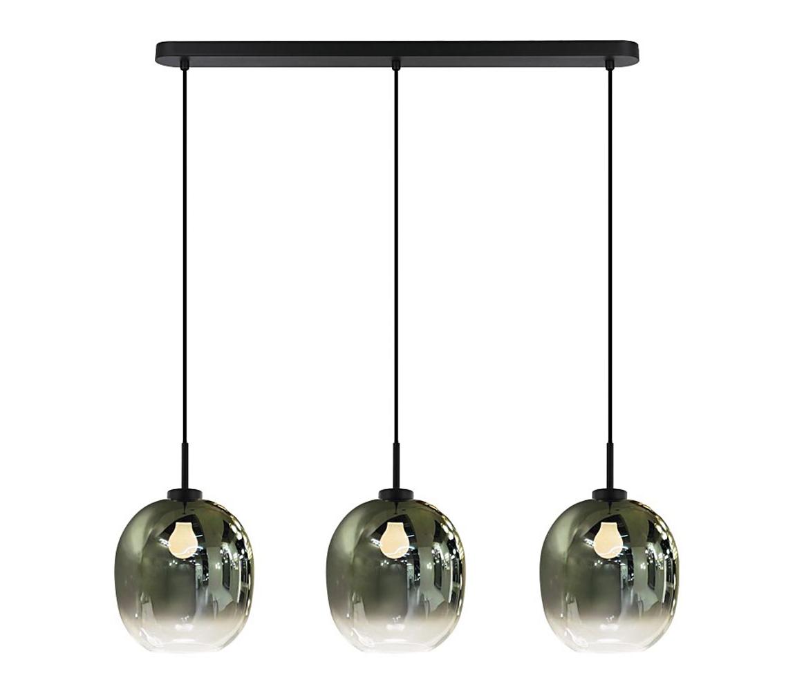 Viokef Lighting Lustr na lanku MIRROR 3xE27/14W/230V kouřová černá 4345700