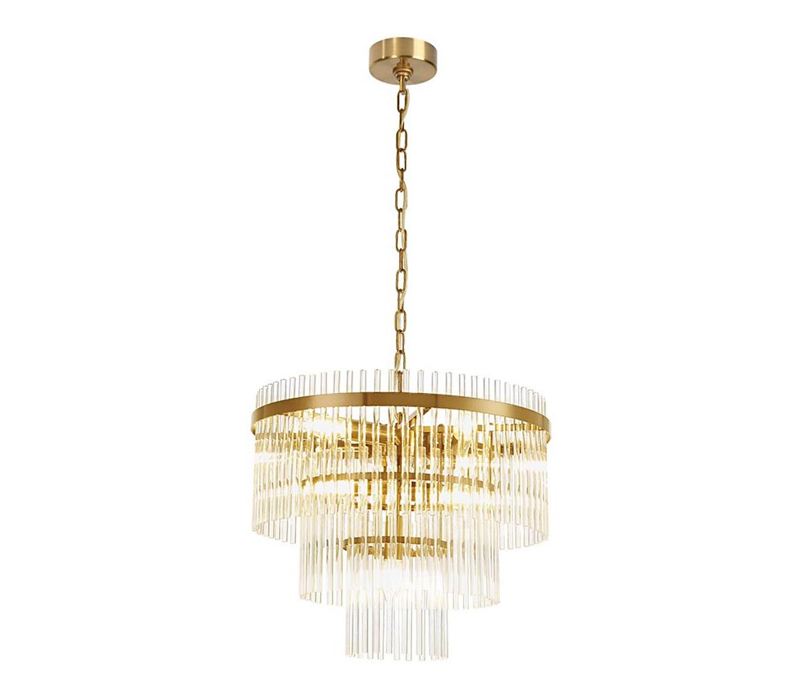 Viokef Lighting Lustr na řetězu SABRINA 7xE14/40W/230V zlatá 4314400