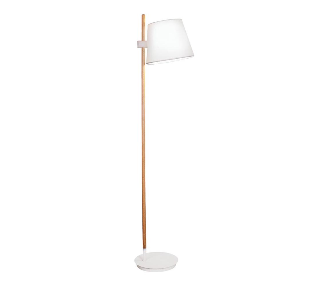 Viokef Lighting Stojací lampa VIANA 1xE27/60W/230V bílá/hnědá 4196000