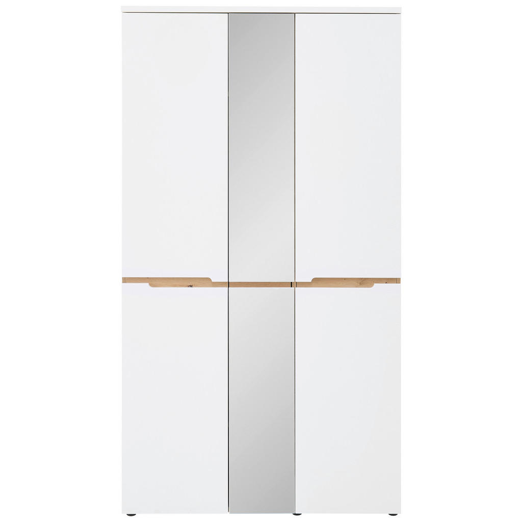 Voleo SKŘÍŇ NA ODĚV, bílá, dub artisan, 105/192/38 cm