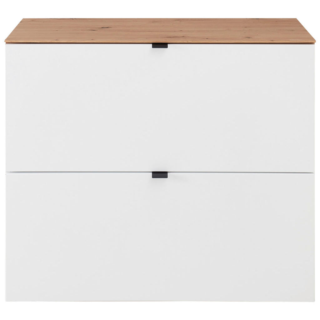 Voleo VYKLÁPĚCÍ BOTNÍK, bílá, dub artisan, 100/84/37 cm