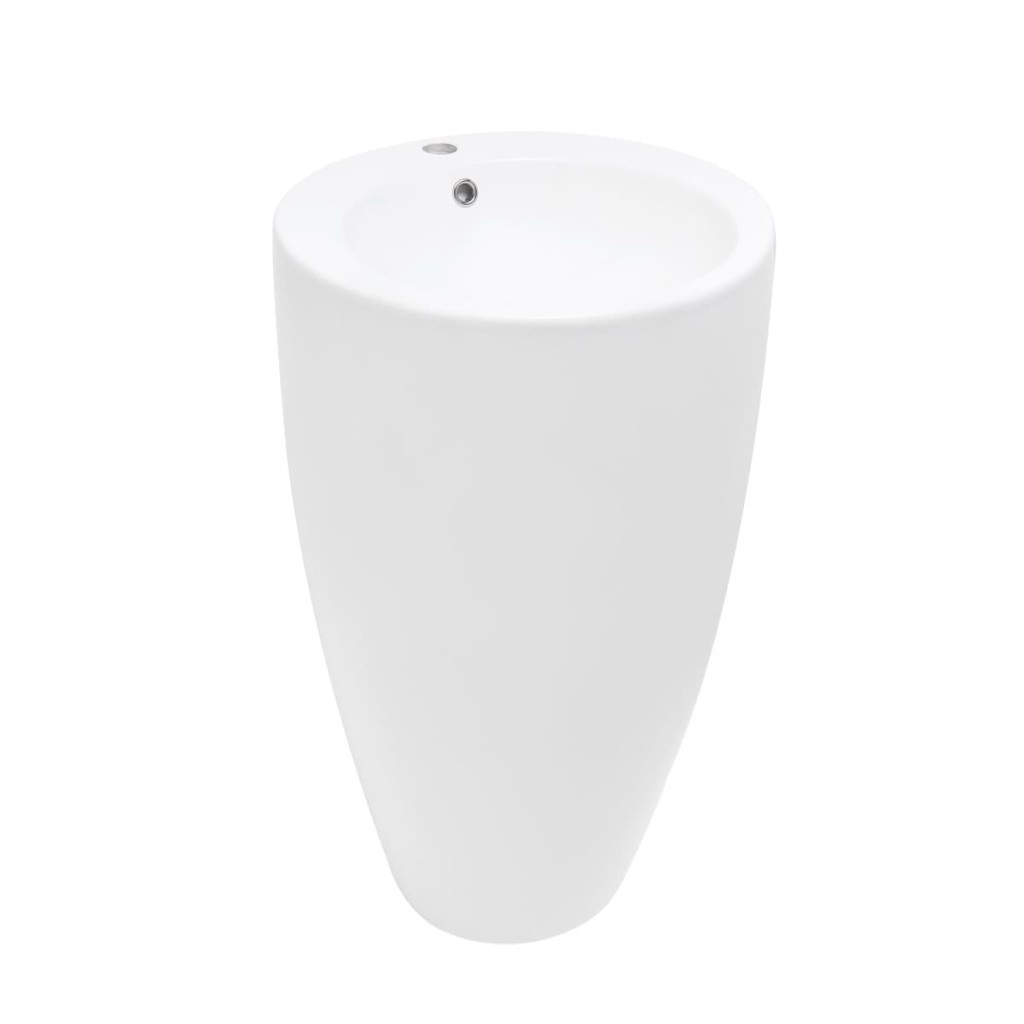 Volně stojící umyvadlo SAT Fusion 85x50 cm otvor pro baterii uprostřed SATFUS8550 SATFUS8550