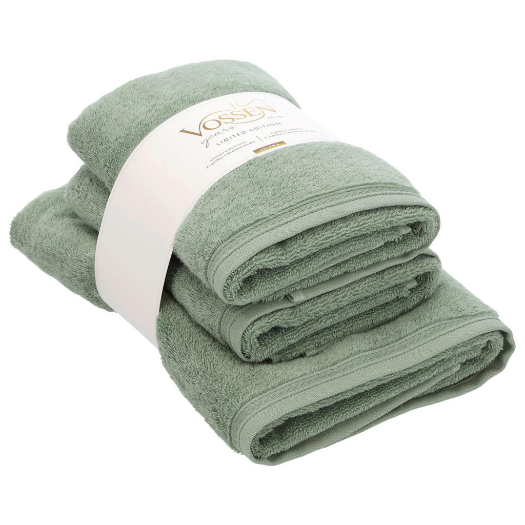 Vossen SADA RUČNÍKŮ A OSUŠEK, zelená