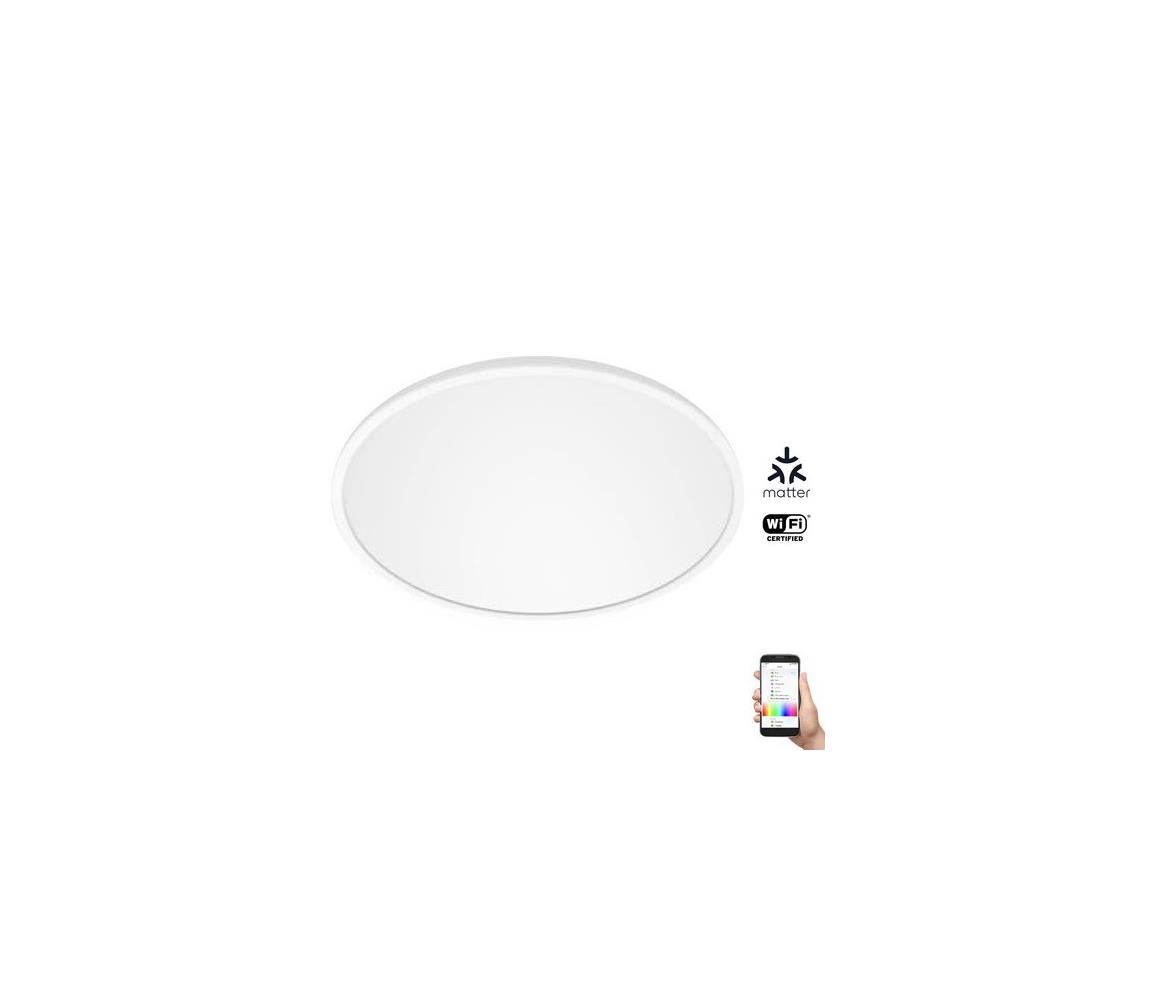WiZ - LED RGB Stmívatelné stropní svítidlo SUPERSLIM LED/22W/230V Wi-Fi bílá 8720169072619