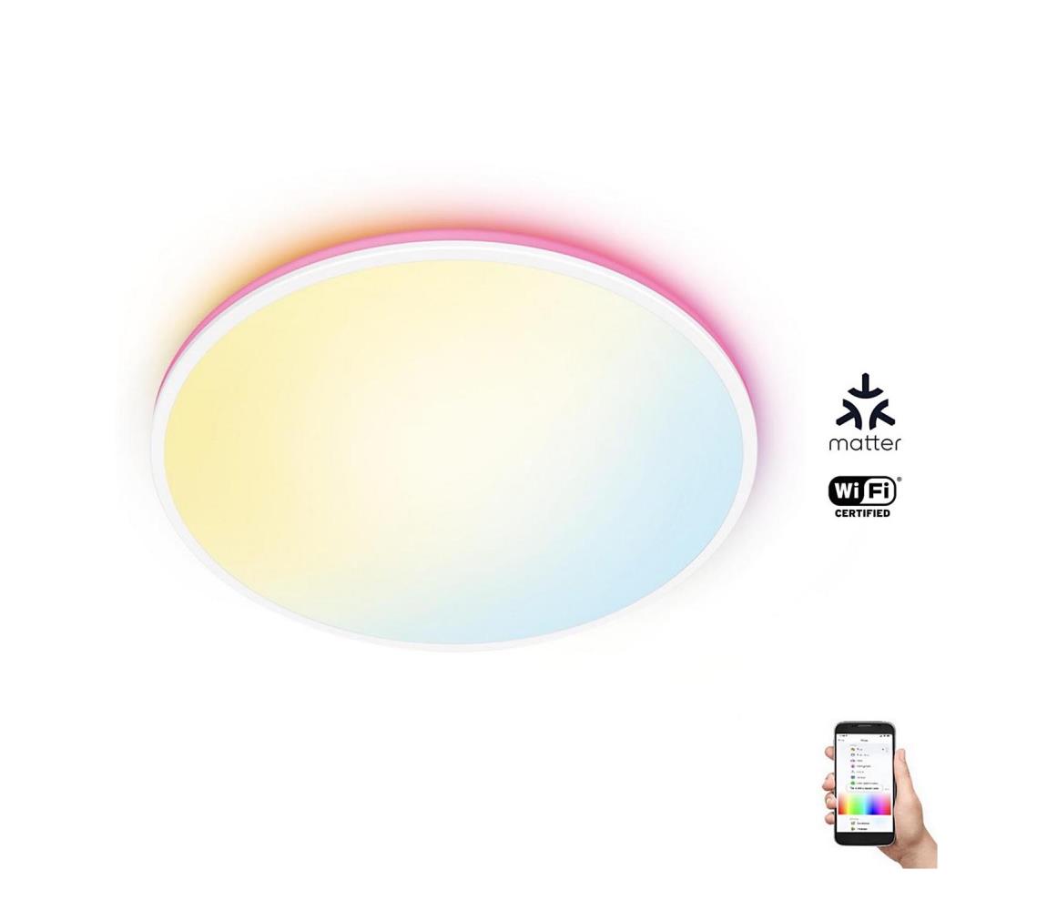 WiZ - LED RGBW Stmívatelné stropní svítidlo RUNE LED/21W/230V bílá Wi-Fi 8719514554276