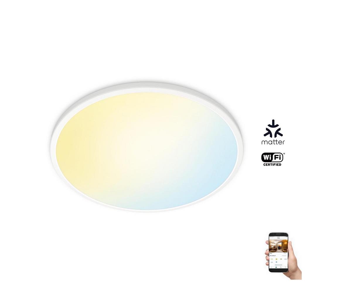 WiZ - LED Stmívatelné stropní svítidlo SUPERSLIM LED/22W/230V bílá Wi-Fi 8719514554931