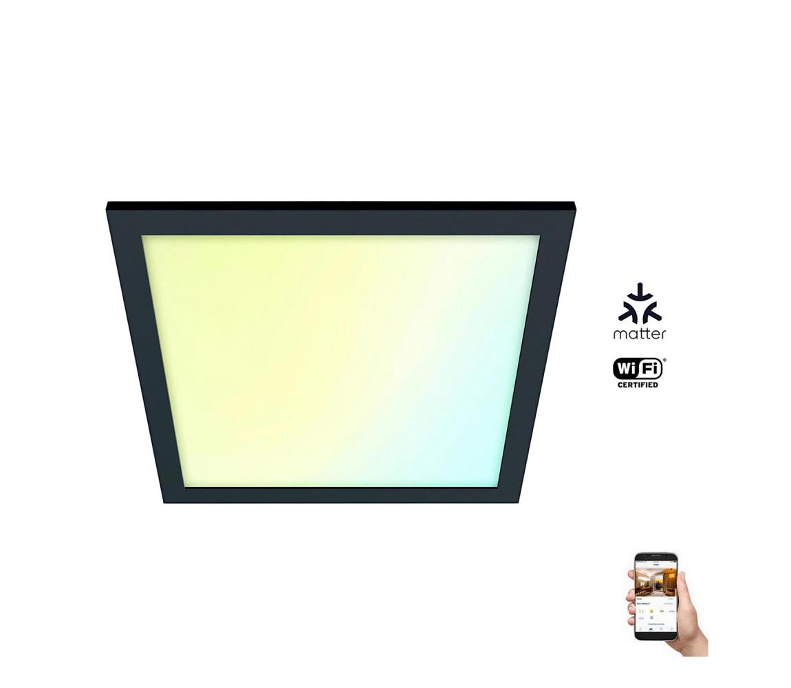WiZ - LED Stmívatelné stropní svítidlo SUPERSLIM LED/36W/230V černá Wi-Fi 8719514554870
