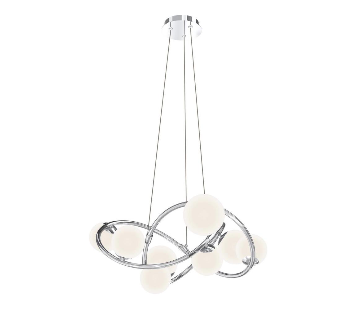 Wofi 7014-807 - LED Lustr na lanku NANCY 8xG9/3,5W/230V lesklý chrom 7014-807
