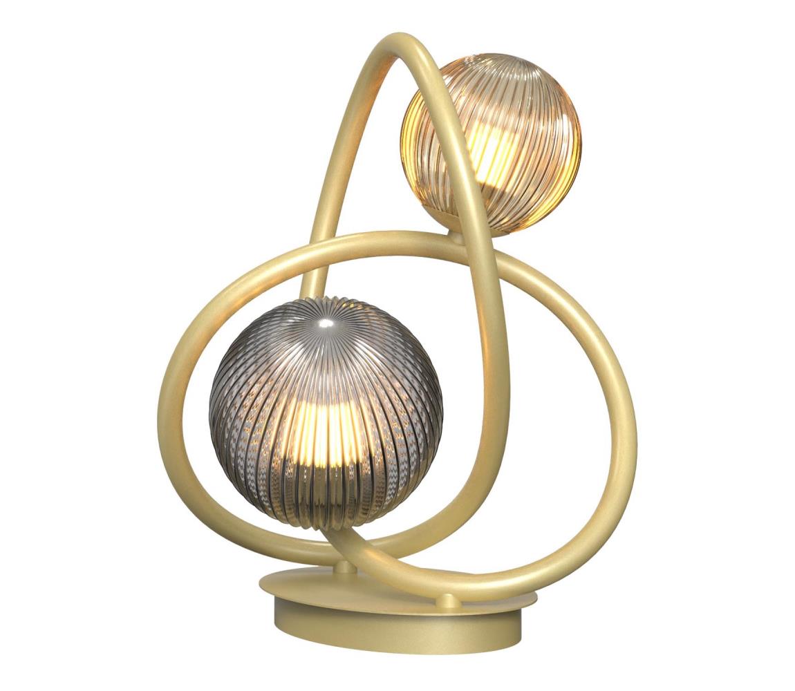 Wofi 8015-204 - LED Stolní lampa METZ 2xG9/3,5W/230V zlatá/šedá 8015-204