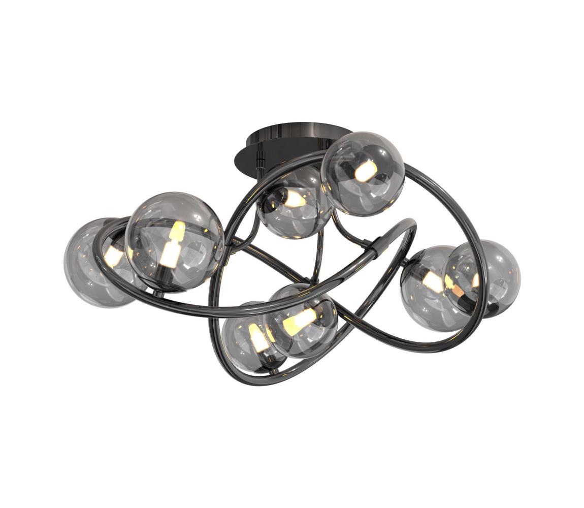 Wofi 9014-805 - LED Přisazený lustr NANCY 8xG9/3,5W/230V černá/chrom 9014-805