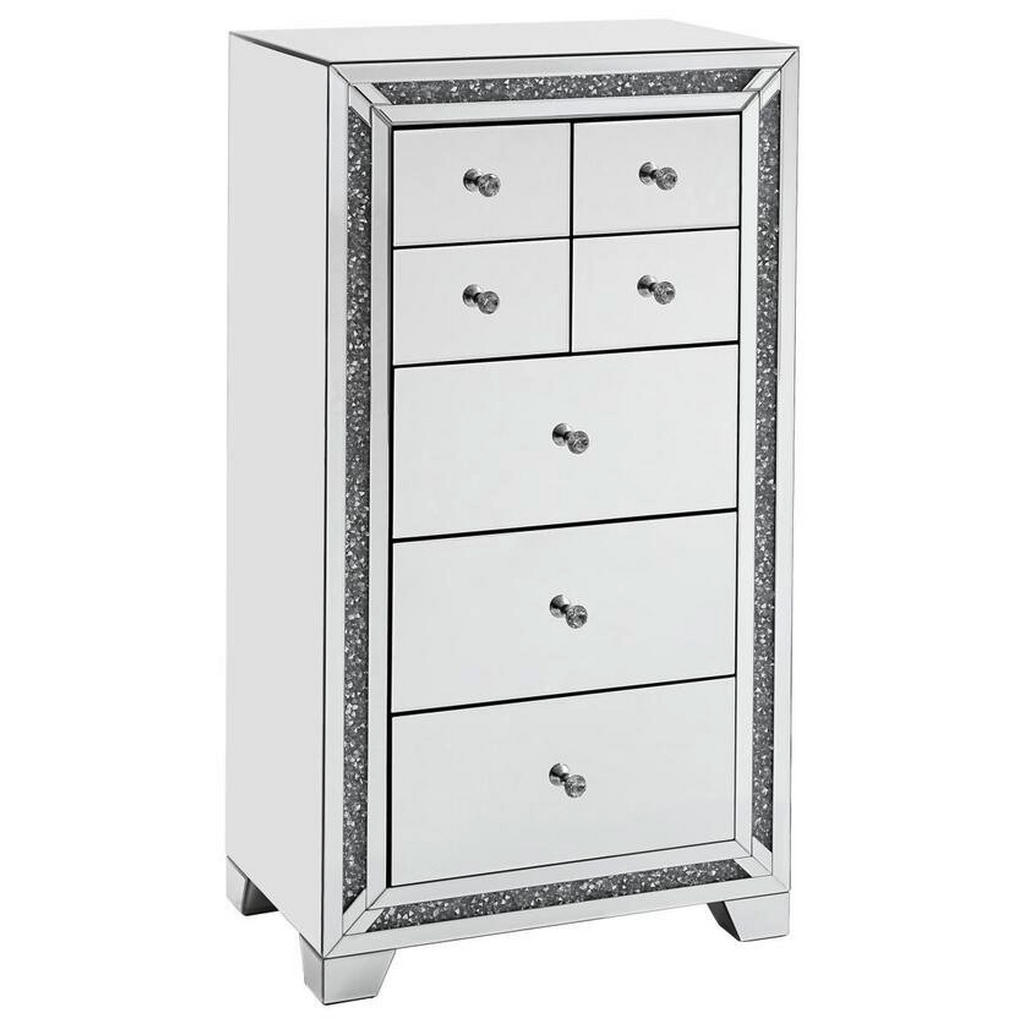 Xora KOMODA, barvy stříbra, 65,5/120/40,5 cm