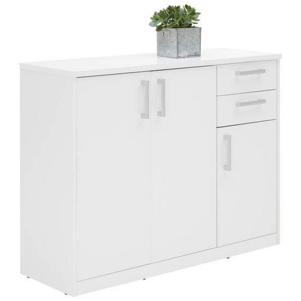 Xora KOMODA, bílá, 106/84/36 cm