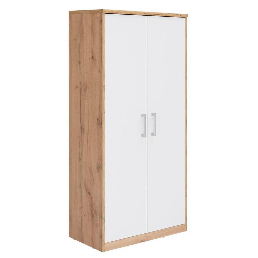 Xora KOMODA, bílá, dub wotan, 72/148/36 cm