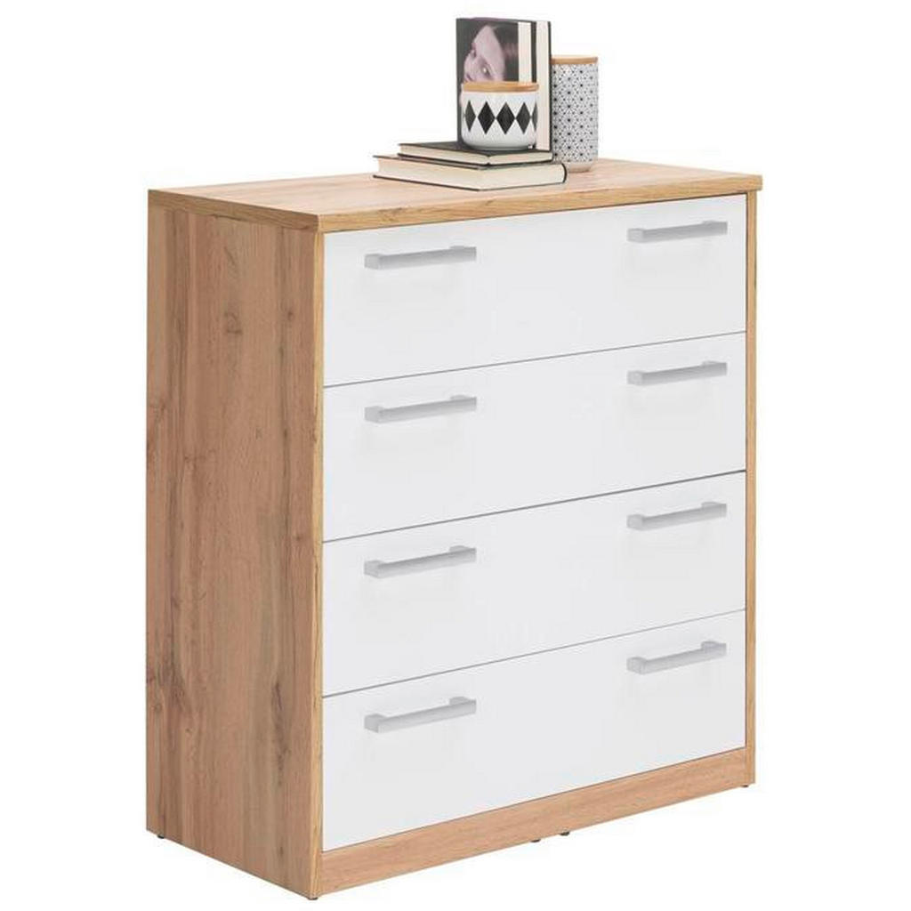 Xora KOMODA, bílá, dub wotan, 72/84/36 cm 1