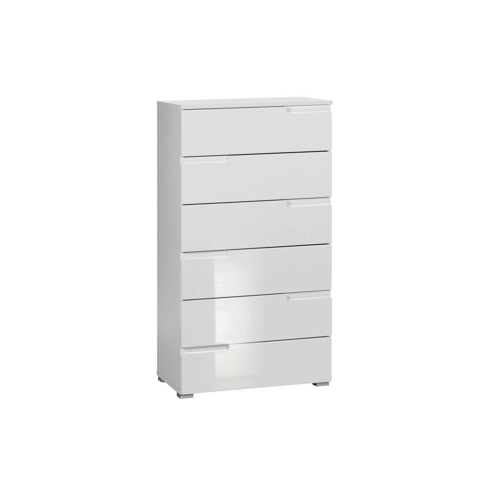 Xora KOMODA, bílá, vysoce lesklá bílá, 65/117,6/40 cm