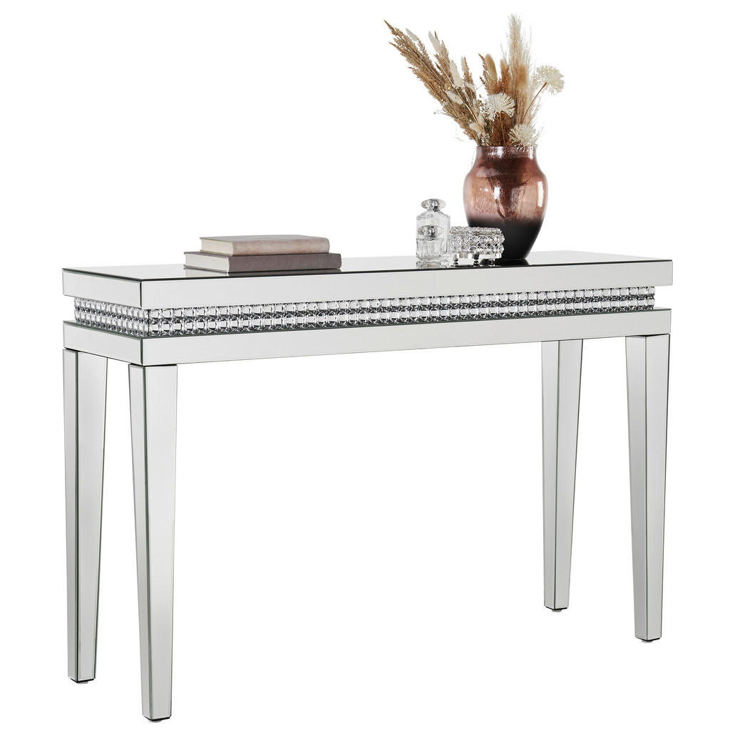Xora KONZOLOVÝ STOLEK, barvy stříbra, 120/35/80,5 cm