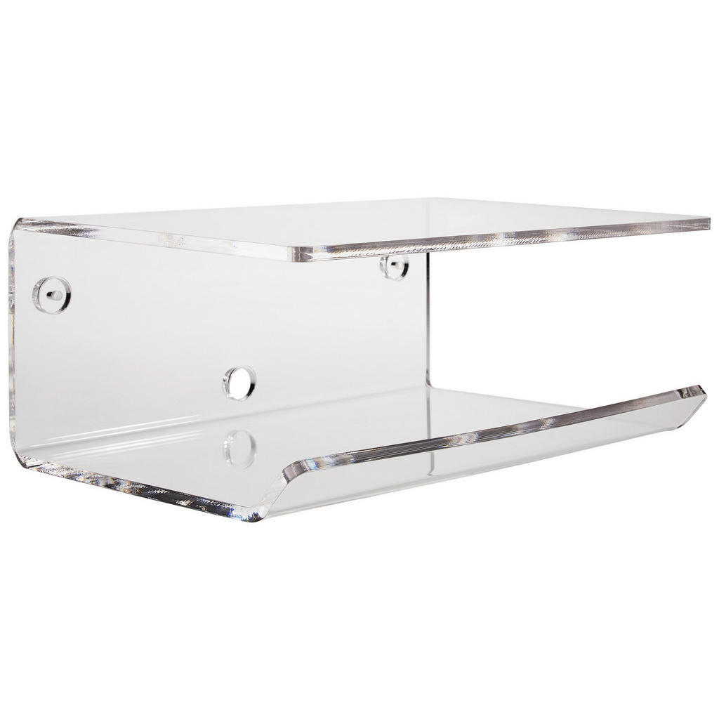 Xora NÁSTĚNNÁ POLICE, čiré, 35/15/28 cm