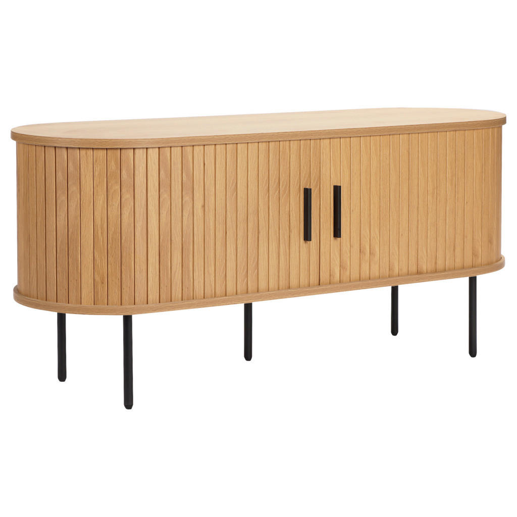 Xora NÍZKÁ KOMODA, černá, barvy dubu, 120/55/40 cm