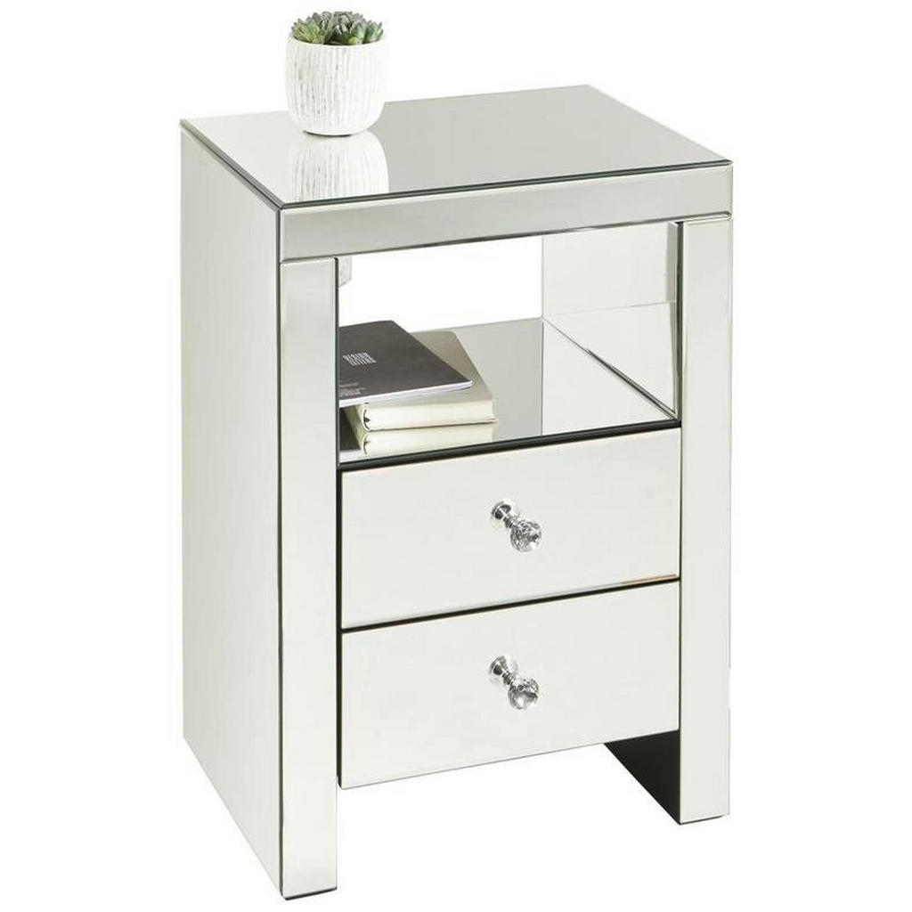 Xora NOČNÍ STOLEK, barvy stříbra, 46/66/35,5 cm