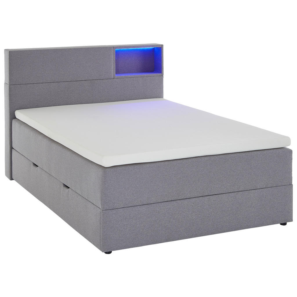 Xora POSTEL BOXSPRING, 120/200 cm, světle šedá