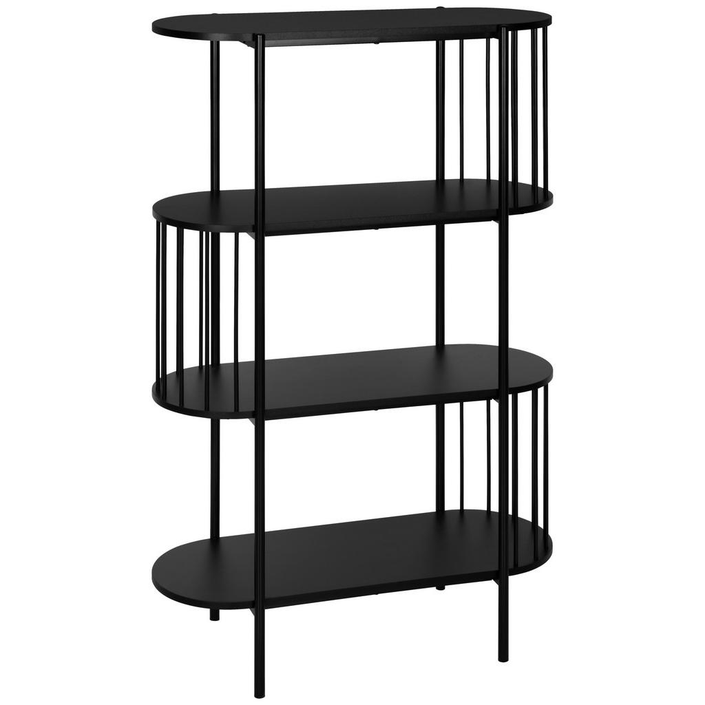 Xora REGÁL, černá, železo, 80/133,5/34 cm