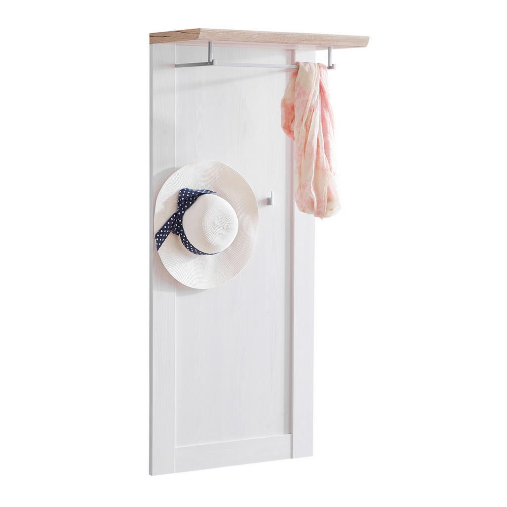 Xora ŠATNÍ PANEL, bílá, barvy dubu, 60/132/30 cm