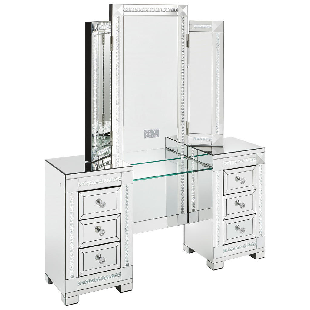 Xora TOALETNÍ STOLEK, barvy stříbra, 151/40,5/183 cm