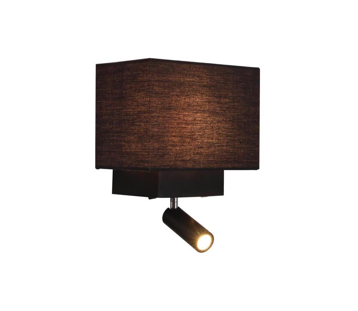Zam H59 - LED Nástěnná lampa LED/3W + 1xE27/40W/230V černá H59