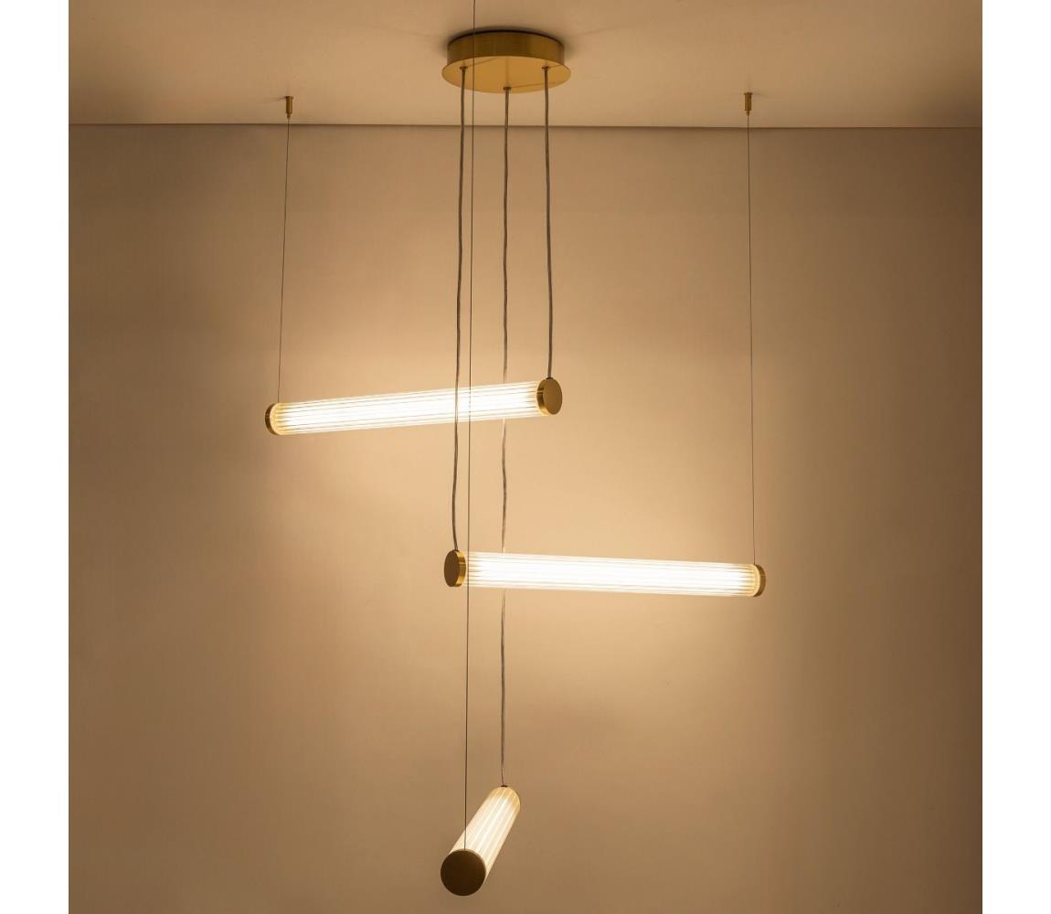 Zuma Line 1234 - LED Stm. lustr na lanku COMO LED/64W/230V 2700-6500K zlatá + DO 1234
