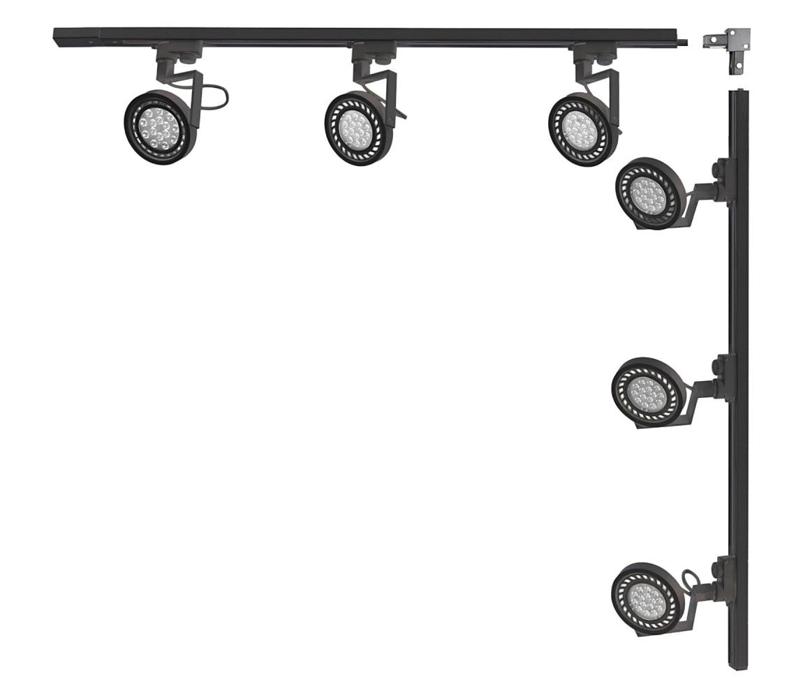 Zuma Line 3579 - Bodové svítidlo v lištovém systému MASTER 6xGU10/15W/230V černá 3579