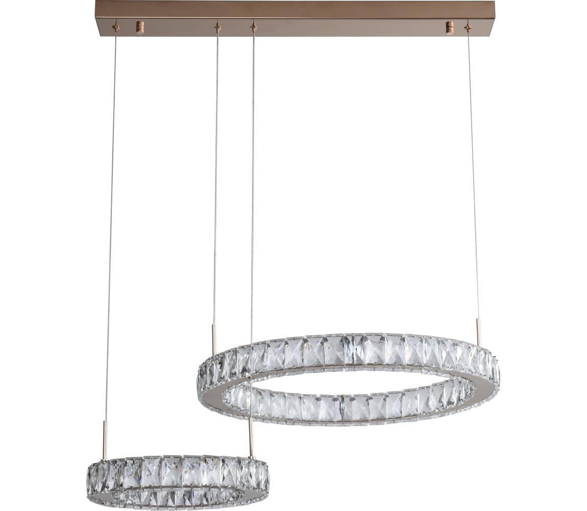 Zuma Line MD3713-2-3GT - LED Lustr na lanku GIRONA LED/36W/230V rose gold MD3713-2-3GT