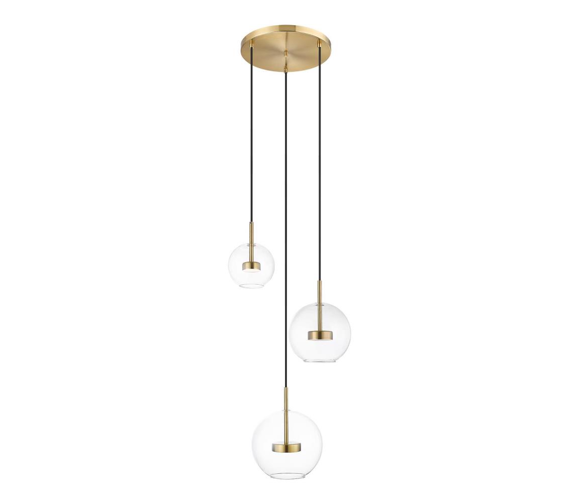 Zuma Line P0428-03L-L4AC - LED Lustr na lanku ENCELADUS 3xLED/5W/230V zlatá P0428-03L-L4AC