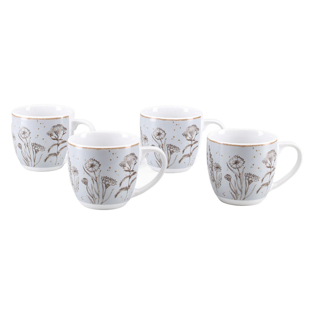 Creatable SADA HRNKŮ NA KÁVU porcelán keramika 4dílné