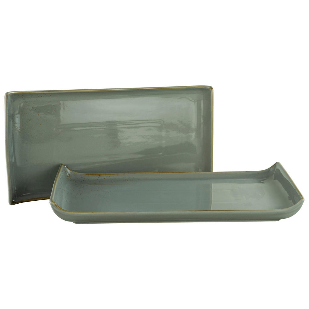 Creatable SADA SERVÍROVACÍCH PODNOSŮ kamenina keramika 2dílné 16,5/33 cm 1