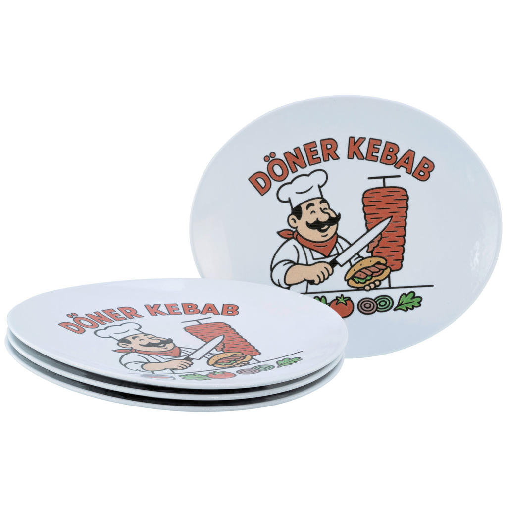 Creatable SADA TALÍŘŮ NA GRILOVÁNÍ porcelán keramika 30 cm