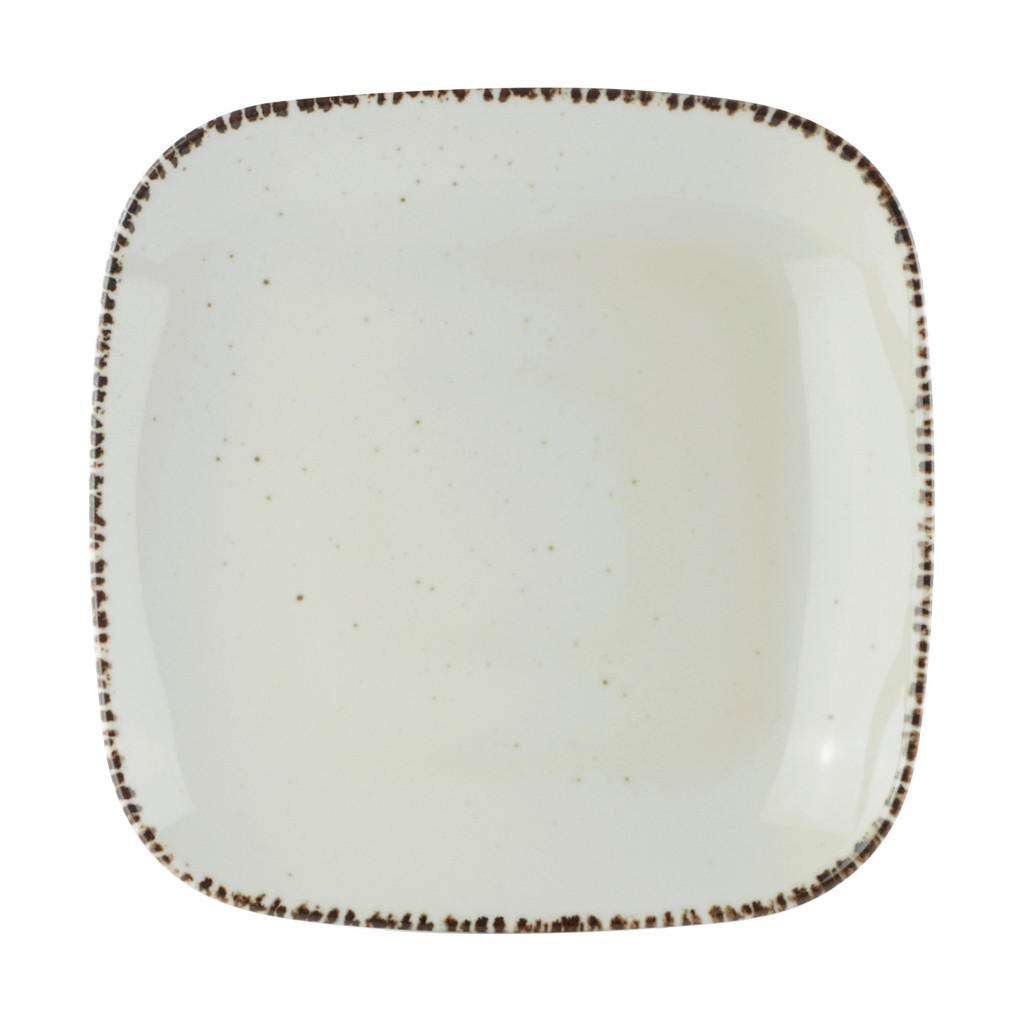 Landscape MĚLKÝ TALÍŘ porcelán keramika 27/27 cm 1