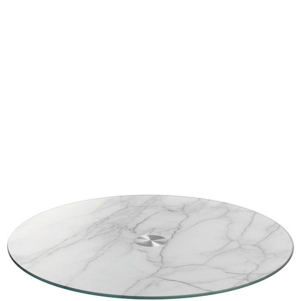 Leonardo SERVÍROVACÍ PODNOS, kov, sklo, 33 cm